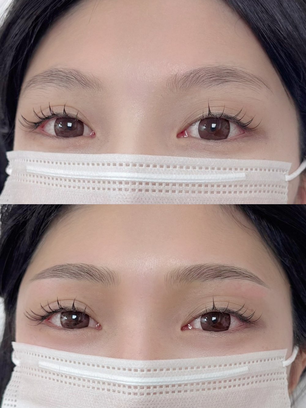 자연눈썹 시술 전후 비교 8